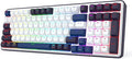 Redragon K744 PRO 99 Keys Wireless Gasket RGB Gaming Keyboard, 3-Mode Mechanical Keyboard w/Hot-Swap Socket, Round PBT Keycaps & 5-Layer Noise Dampening, Custom Linear Switch