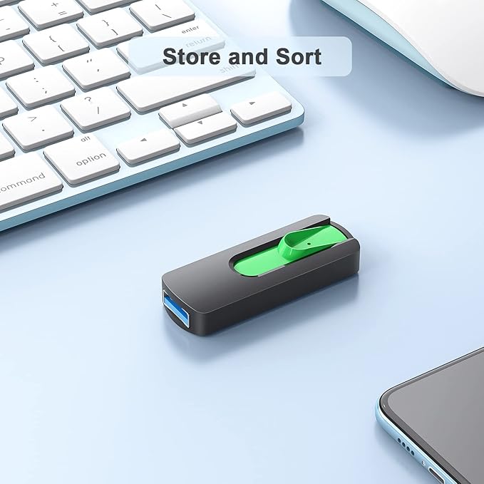Aiibe 128GB USB Flash Drive USB Drive 128GB USB 3.1 Thumb Drive Memory Stick Zip Drive Backup Jump Drive 128G for PC Laptop