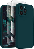 FireNova Designed for iPhone 13 Pro Max Case, Silicone [Camera Protection] Phone Case, Soft Anti-Scratch Microfiber Lining Inside, 6.7 inch, Teal