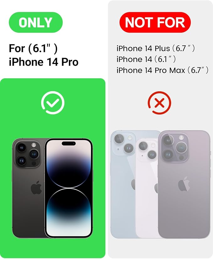 OTOFLY for iPhone 14 Pro Case [Compatible with MagSafe] Full-Body Silicone Shockproof Slim Thin Phone Case for iPhone 14 Pro 6.1 inch (Mint Green) ﻿