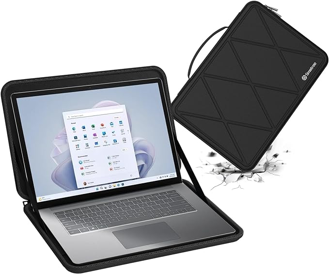 Smatree Hard EVA Protective Sleeve Case Compatible for 15 inch Microsoft Surface Laptop 6/5/4/3, Waterproof and Anti-Shock Bag (X8266)