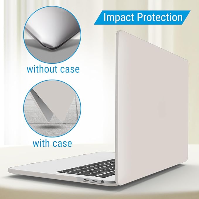 IBENZER Compatible with MacBook Pro 15 Inch Case 2019 2018 2017 2016 A1990 A1707, Hard Shell Case with Keyboard Cover & Type C Adapter for Mac Pro 15 Touch Bar, Rocky Gray, T15RKGY+1TC