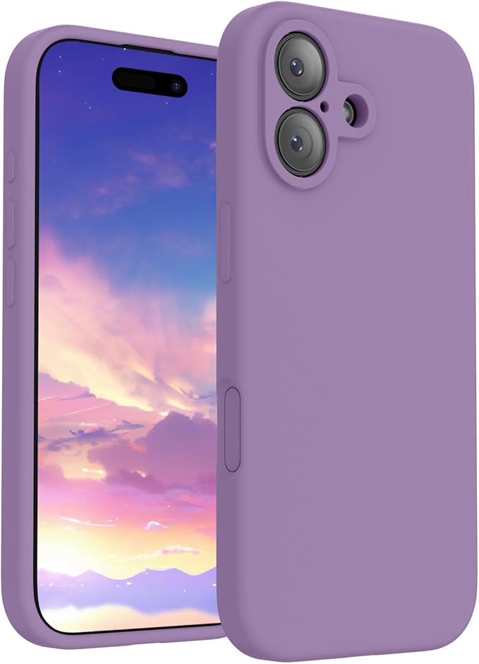 FireNova Magnetic for iPhone 17 Case, Compatible with MagSafe, [Integrated Silicone Camera Control Button] [Camera Protection] Anti-Scratch Microfiber Lining Phone Case, 6.3", Light Purple