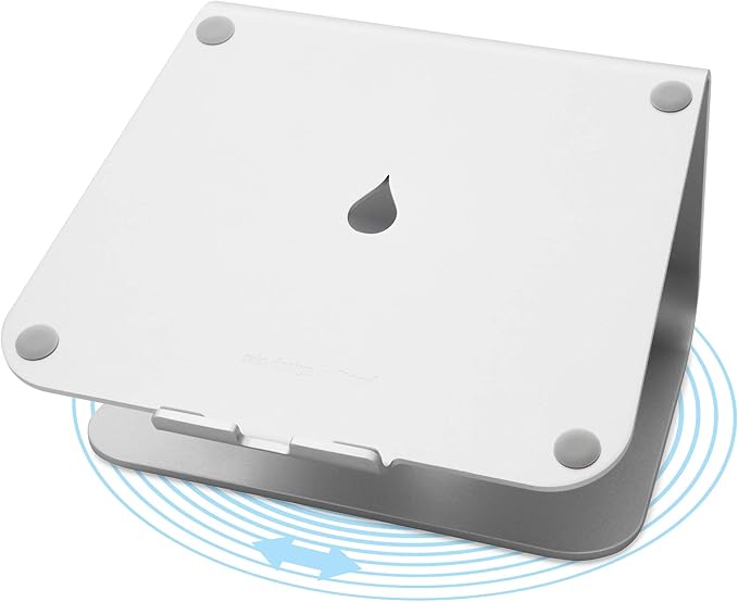 Rain Design mStand360 Laptop Stand with Swivel Base, Silver (Patented) - 10036