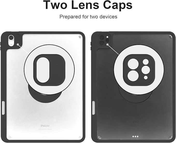 Case for iPad Air 11 Inch M4/M3/M2 2026/2025/2024, iPad Air 10.9" 5th/4th Gen. 2022/2020, iPad Pro 11" 4th/3rd/2nd 2022/2021/2020 with Pencil Holder, Vertical Stand, Detachable Magnetic, Black