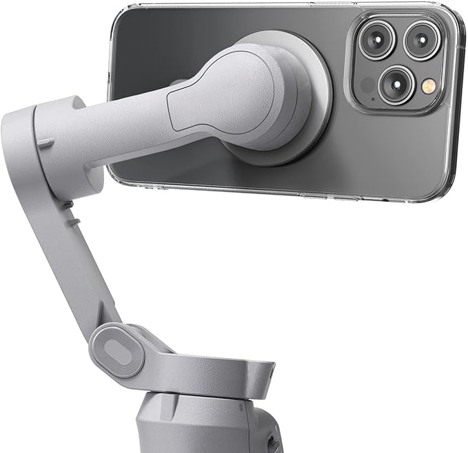 ENCASED Magnetic Adapter for DJI Osmo Mobile Smartphone Gimbal Stabilizer - Compatible with MagSafe (DJI OM 8 7P 7 SE 6 5 4)
