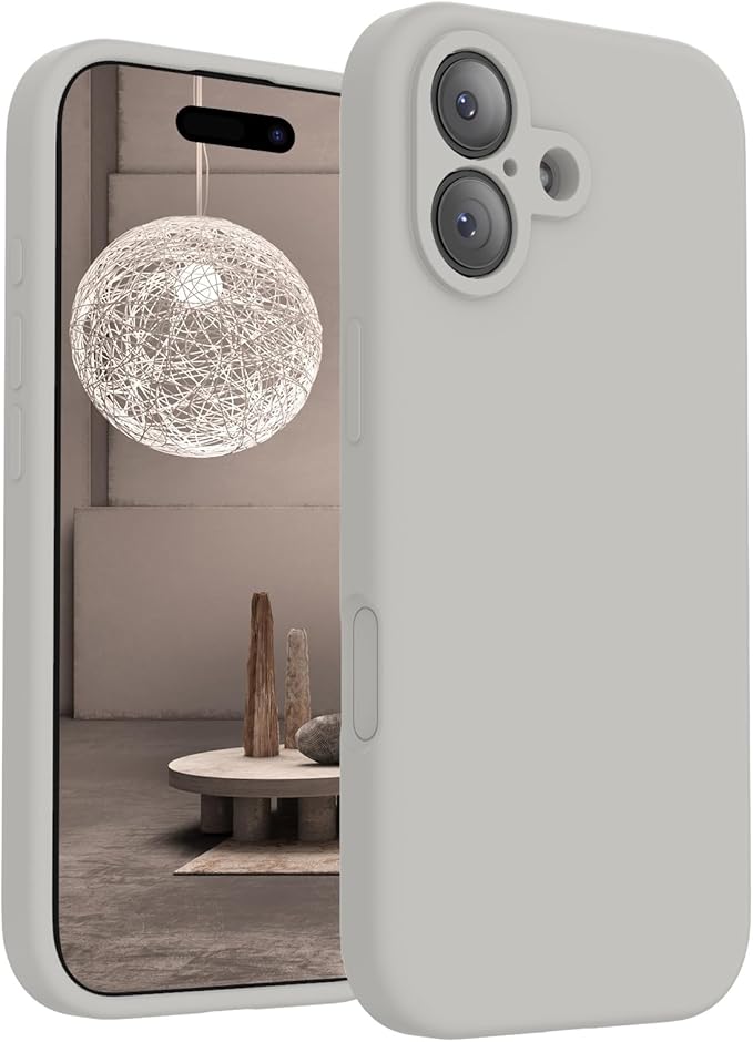 FireNova Magnetic for iPhone 17 Case, Compatible with MagSafe, [Integrated Silicone Camera Control Button] [Camera Protection] Anti-Scratch Microfiber Lining Phone Case, 6.3", Natural Titanium