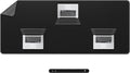 Chihein 63" x 28" 4XL PU Leather Desk Mat (Black/Gray), Huge Mouse Pad, Dual Sided Desk Pad Protector, Waterproof Writing Blotter for Gaming/Office/Home