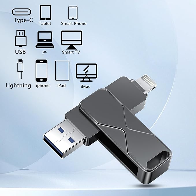 256GB USB Flash Drive High-Speed Thumb Drive- Portable Jump Drive for Data Storage, Backup, and File Transfer for PC Laptop Desktop (Black, 256)