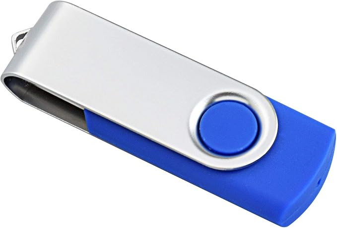 Kootion 10 X 16 GB USB Flash Drive 16 gb Flash Drive Thumb Drive Memory Stick Pen Drive Keychain Design Blue