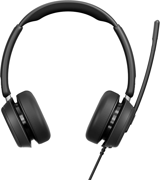 EPOS IMPACT 860 Dual-Sided Wired USB C and USB A Headset for PC with Noise-Canceling Mic, Super Wideband Audio, High-Performance Sound, Comfortable Fit for Business Calls & Office Use, Multi Compatibl