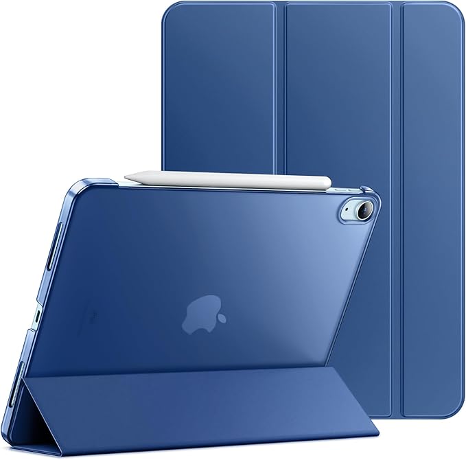 JETech Case ONLY for iPad Air 11-Inch M4/M3/M2 (2026/2025/2024), iPad Air 5/4 (2022/2020 5th/4th Generation 10.9-Inch), Slim Stand Hard Back Shell Cover with Auto Wake/Sleep (Navy)