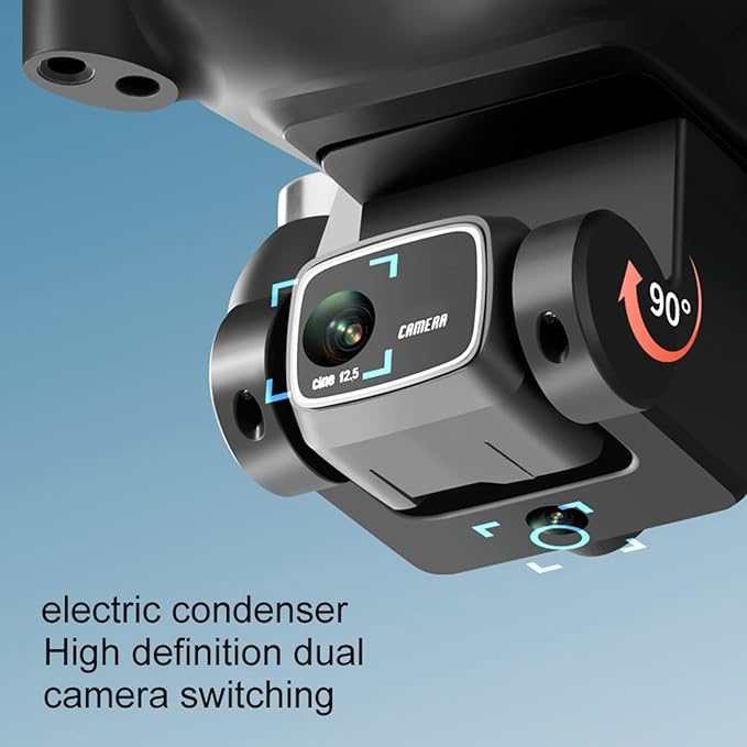 GoolRC S116 Drone with 4K Camera for Adults, RC Quadcopter with Obstacle Avoidance, Optical Flow, Trajectory Flight, Headless Mode, Gravity Sensor, Brushless Motor, Storage Bag and 2 Batteries (White)