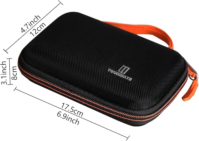 Tourmate Hard Case Compatible for LaCie Rugged Mini 1TB/ 2TB/ 4TB/ 5TB External Hard Drive Portable HDD, Hard Travel Case for Rugged Thunderbolt USB 3.0 2.0 USB-C External (Box Only)