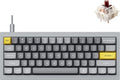 Keychron Q4 Wired Custom Mechanical Keyboard, QMK/VIA Programmable Macro, Full Aluminum, Hot-Swappable Gateron G Pro Brown Switch, 60% Layout Double Gasket Compatible with Mac and Windows - Blue