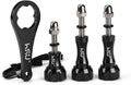 HSU Aluminum Thumbscrew Set + Wrench for Gopro Hero 13, 12, 11, 10, 9, 8, 7, 6, 5, 4, 3, AKASO Campark and Other Action Cameras (Black,3Pcs)