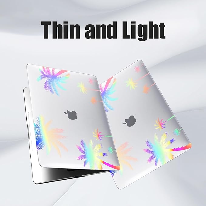 DTangLsm for MacBook Pro 14 inch Case 2026 M5, 2025-2021 M4 M3 M2 M1 A3426 A3427 A3434 A3112 A3185 A3401 A2918 A2992 A2779 A2442, Plastic Hard Cover for MacBook Pro 14 Case&Keyboard Skin, Coconut Tree