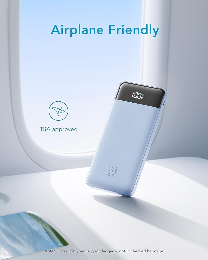 charmast 20000mAh Portable Charger with Built in Cables, 22.5W Travel Power Bank Fast Charging, USB C Cell Phone Battery Pack for iPhone 17/16/15/14/13/12 Series, iPad, Samsung, Android, Tablet