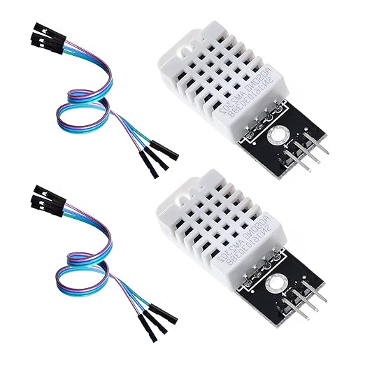 2-Pack DHT22/AM2302 Digital Temperature and Humidity Sensor Module Temperature Humidity Monitor Sensor Replace SHT11 SHT15 for Arduino Electronic Practice DIY