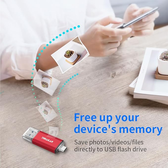 Thkailar 32GB 3 Pack USB C Flash Drive OTG USB 3.1 Thumb Drive Compatible with Android Phone,MacBook Pro,Laptops,Tablets,PC