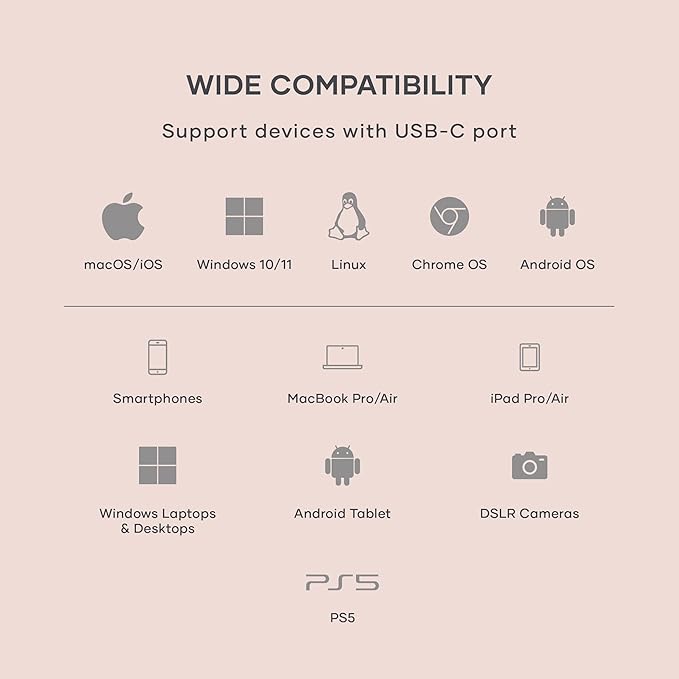 Satechi M.2 NVMe Mini SSD Enclosure with 10Gbps Transfer Speed, Up to 2TB SSD Storage, Active Auto Cooling, Compact and Portable USB C Case, Supports NVMe 2230 SSDs (SSD Not Included)