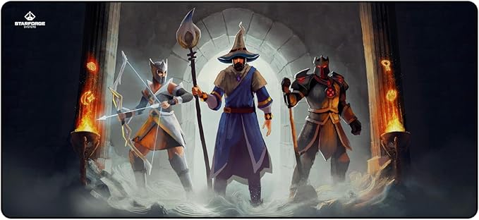 Dungeon - Old School RuneScape Gaming Desk Mat – Large Extended Mouse & Keyboard Pad