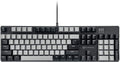 Merdia 104 Keys Wired Mechanical Gaming Keyboard | White LED Backlit US Layout | Hot Swappable Blue Switch Full Size Mechanical Keyboard | Black & Grey Keycaps Light Up PC Gaming Computer Keyboards