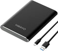 HWAYO 250GB Portable External Hard Drive, USB3.1 Gen 1 Type C Ultra Slim 2.5'' HDD Storage Compatible for PC, Desktop, Laptop, Mac, Xbox One (Black)