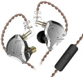 KZ ZS10 Pro in Ear Monitor, 4BA+1DD Hybrid Driver IEM Earphones, HiFi Gaming Earbuds with Stainless Steel Faceplate, in Ear Headphone for Musician Audiophile (with Mic, Black)