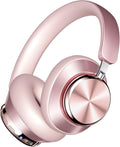 Wentronic Y03 Bluetooth Headphones Wireless Active Noise Cancelling Over Ear Headphones 48 Hours Playtime High Sound Quality 6 EQ Music Mode Headphones with Soft Ear Cushion - Pink