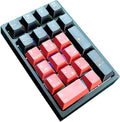 BOYI TD21 Hot Swap Numpad,21 Keys Mini Numpad Portable Keypad Bluetooth5.0/2.4G/Wired Number Pad Keyboard PBT Keycaps RGB Backlit Type-C Mini Keyboard (Black Red Cherry Keycaps)