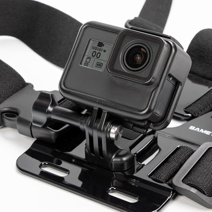 Head Mount Strap Chest Mount Harness Chesty Kit Compatible with GoPro Hero 13, 12, 11, 10, 9, 8, 7, 6, 5, 4, Session, 3+, 3, 2, 1, Hero (2018), Fusion, Max, DJI Osmo Action Cameras