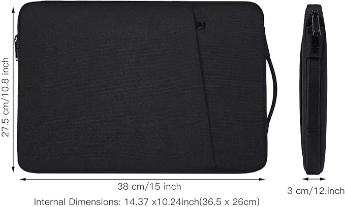 Drawing Tablet Sleeve Case Bag for XP-Pen Deco 01 V3, HUION Inspiroy H1060P/ H950P/ Kamvas 13/Inspiroy 2 Large, Wacom Intuos Pro Medium/Wacom One, Black