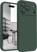 FireNova Magnetic for iPhone 17 Pro Case, Compatible with MagSafe, [Integrated Silicone Camera Control Button] [Camera Protection] Anti-Scratch Microfiber Lining Phone Case, 6.3", Alpine Green