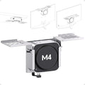 Mac mini M4 Dock & Stand with M.2 NVMe 8TB SSD Enclosure, Macmini M4 Hub with HDMI 4K 60Hz, 3 USB-A 10Gbps for Mac mini M4/M4 Pro 2024, Metal Bracket Holder for Monitor, Desk and VESA Port