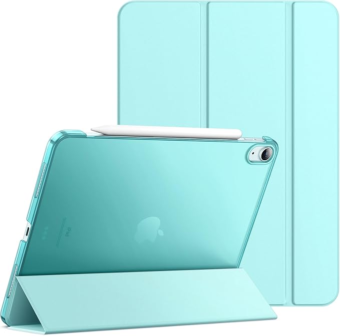 JETech Case ONLY for iPad Air 11-Inch M4/M3/M2 (2026/2025/2024), iPad Air 5/4 (2022/2020 5th/4th Generation 10.9-Inch), Slim Stand Hard Back Shell Cover with Auto Wake/Sleep (Mint Blue)