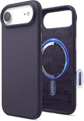 elago for iPhone Air Case, Premium Magnetic Silicone Case, Compatible with MagSafe, Liquid Silicone Material, Protective Cover, Shockproof, Slim Phone, 6.5 inch (Deep Purple)