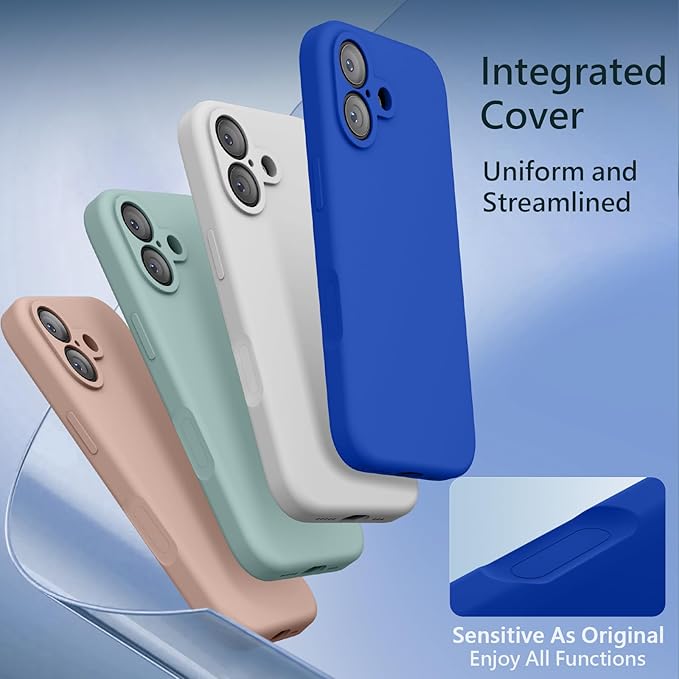 FireNova Magnetic for iPhone 17 Case, Compatible with MagSafe, [Integrated Silicone Camera Control Button] [Camera Protection] Anti-Scratch Microfiber Lining Phone Case, 6.3", Klein Blue