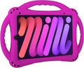 TopEsct Kids Case for iPad mini 7 (A17 Pro) 2024 /iPad Mini6 2021, Shockproof Silicone Cover with Handle Stand for 8.3" iPad mini 6th/7th Gen,Purple
