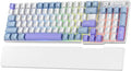 RK ROYAL KLUDGE RK96 RGB Limited Ed, 90% 96 Keys Wireless 3-Mode BT5.0/2.4G/USB-C Hot Swappable Mechanical Keyboard w/Wrist Rest, Volume Control, Software, Massive Battery, RK Pale Green Switch
