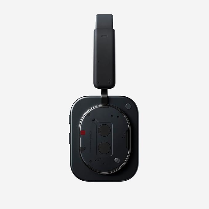 Nothing Headphone (1) Hybrid Active Noise Cancelling Headphones, Wireless Over-Ear Headphones with 6 Mics, 80Hrs Playtime, Hi-Res Audio, KEF-Tuned, Spatial Sound, Comfort Fit & Fast Charging Black