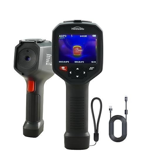 Thermal Imaging Camera, 256×192 IR Resolution with 2MP Visual Camera, 3.5" 640×480 IPS, WiFi, -4°F to 1022°F, ≤35mK for HVAC Electrical Inspection