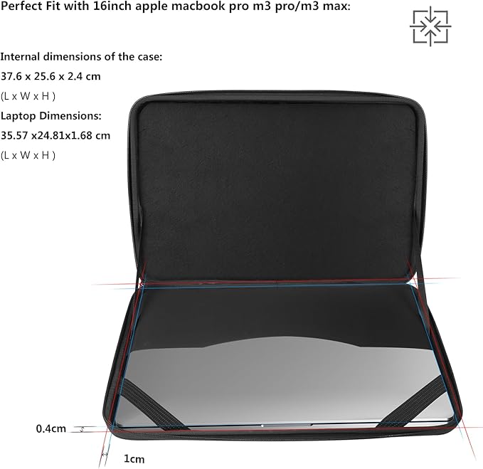 Smatree Hard Shell Laptop Sleeve for 16 inch HP OMEN Laptop 16, for 16 inch Lenovo Yoga Pro 9i Aura Edition/Pro 9i, for 16inch Yoga 7/7i Gen 8, for ThinkPad P16 Gen 3 Case