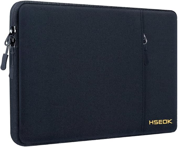 Hseok Laptop Sleeve 15.6 16 inch Case Compatible with MacBook Neo 16, MacBook Pro 16" M5/M4/M3/M2/M1, MacBook Air Pro 15", XPS 16, Most 15" 15.6" 16" Notebooks,Black