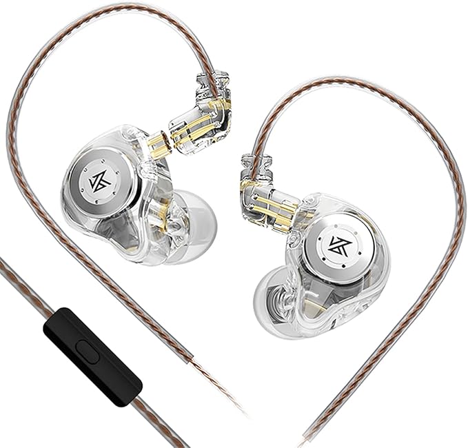 KZ EDX Pro in Ear Monitor Headphones KZ IEM Earphones Dual DD HiFi Stereo Sound Stage Earphones Wired Noise Cancelling Gaming Earbuds for Musicians Singer Audiophiles