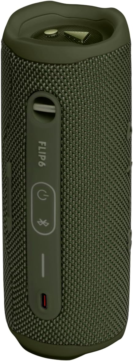 JBL Flip 6 - Portable Bluetooth Speaker, powerful sound and deep bass, IPX7 waterproof, 12 hours of playtime, JBL PartyBoost for multiple speaker pairing for home, outdoor and travel (Green)