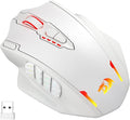Redragon M913 Impact Elite Wireless Gaming Mouse, 16000 DPI Wired/Wireless RGB Mouse with 16 Programmable Buttons, 45 Hr Battery and Pro Optical Sensor, 12 Side Buttons MMO Mouse