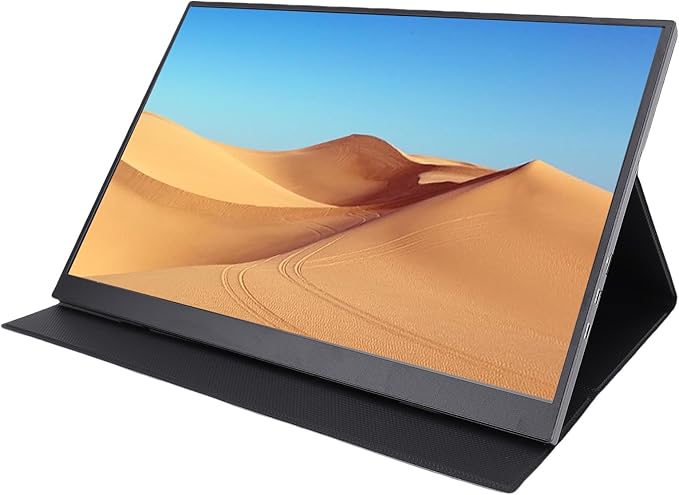 Zunate 16in Portable 4K Computer Display, 60Hz Refresh Rate, USBC & HD Interface, 2 Speakers, Eye Comfort Technology, Collaboration