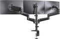 ErGear Triple Monitor Mount, Fully Adjustable Gaming 3 Monitor Desk Mount for 17 to 32 inch Computer Screens, Swivel, Tilt, Rotation, C-Clamp & Grommet Base