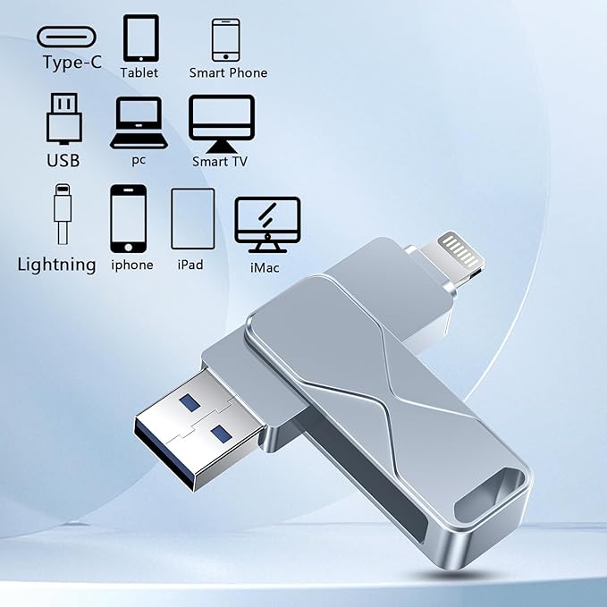 512GB USB Flash Drive High-Speed Thumb Drive- Portable Jump Drive for Data Storage, Backup, and File Transfer for PC Laptop Desktop (Grey, 512)